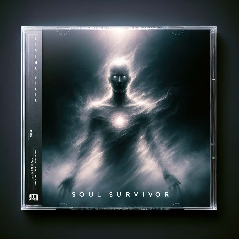 Apparition of Spirit of Man with Glowing Eyes, Foggy, CD Jewel Case Mock Up