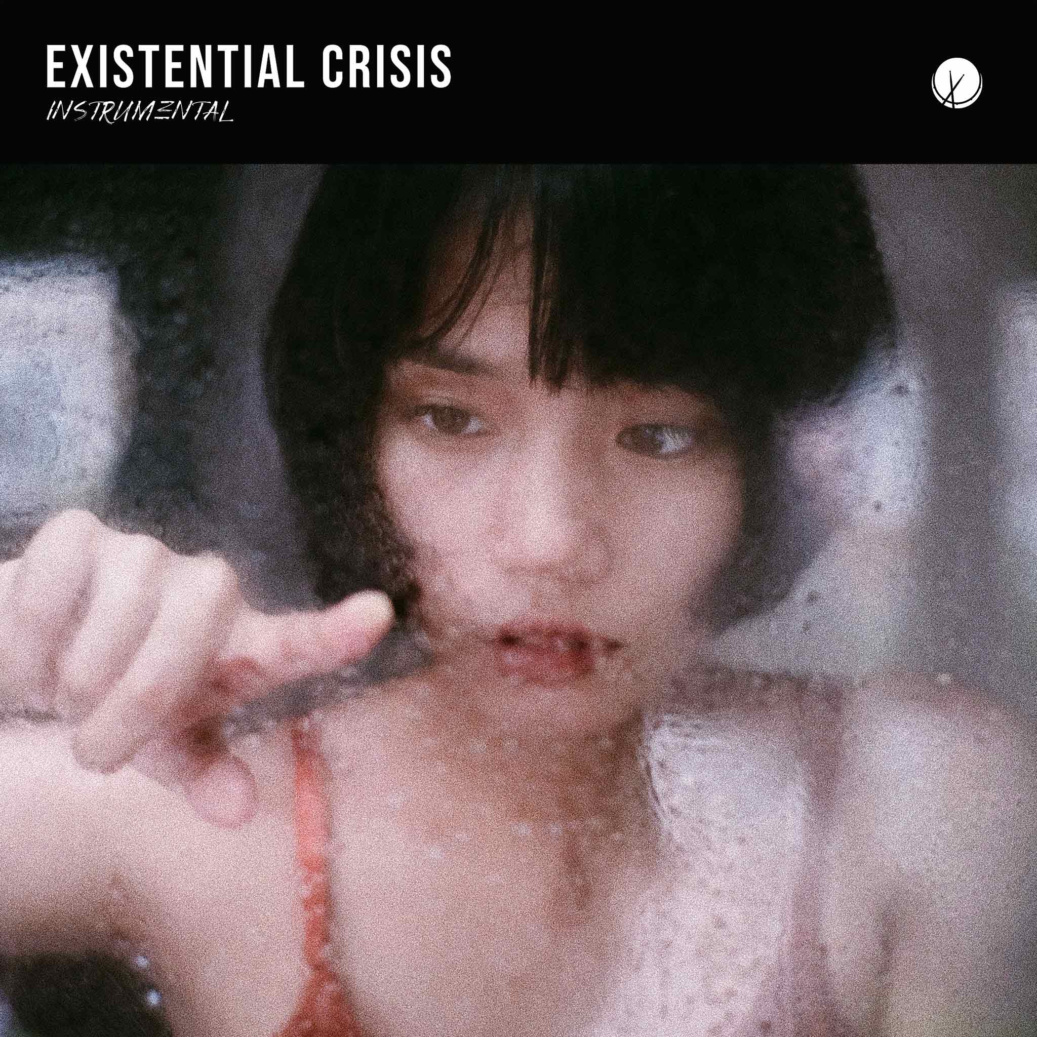 Existential Crisis: An intriguing image featuring an Asian woman with short hair curiously touching a glass panel. The scene conveys a sense of introspection and contemplation, capturing the essence of an existential crisis.