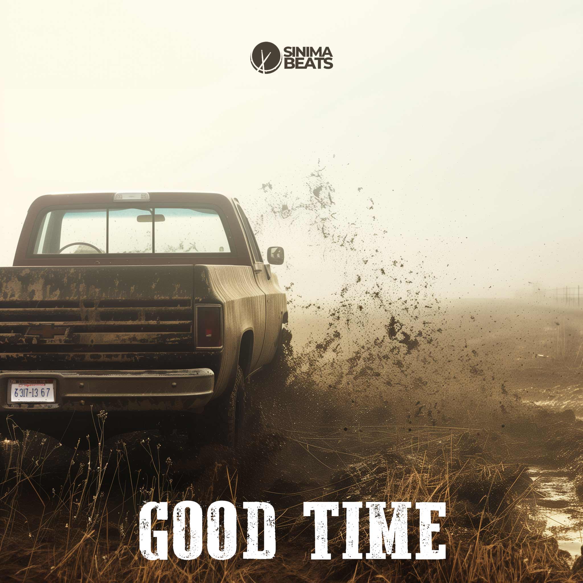 Texas Plains Country Scene with Mud and Box Chevy in Daytime - Good Time