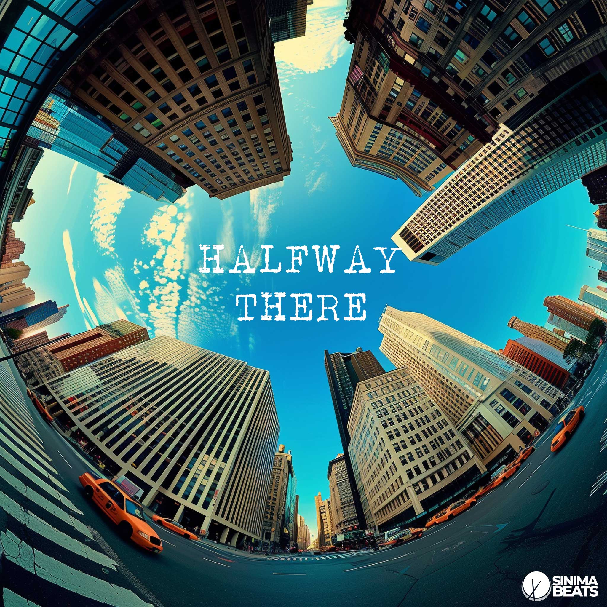 Fish-Eye View of Street in New York City During Daytime with Tall Buildings - Halfway There