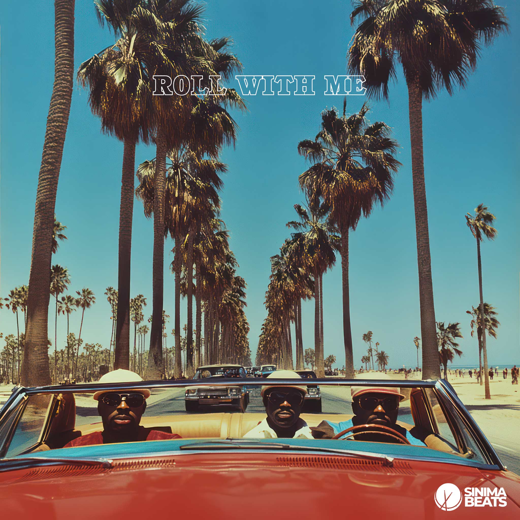 ‘Roll With Me’ portrays rappers driving around a palm tree-filled street by a California beach, capturing the essence of West Coast hip-hop culture. The scene highlights the laid-back, sun-soaked vibes typical of the region.