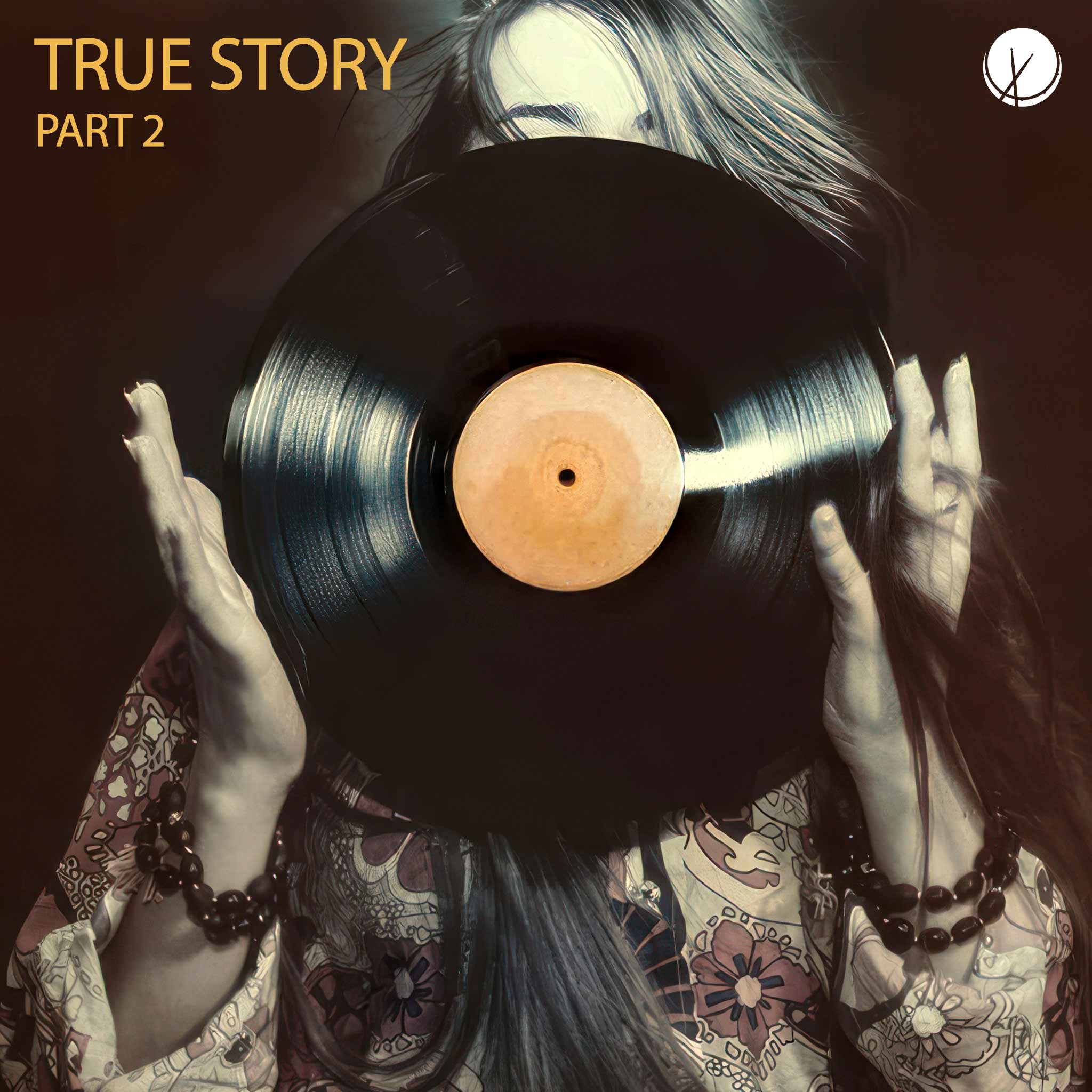 Woman Holding a Vinyl Record, Covering Her Face - True Story Part 2