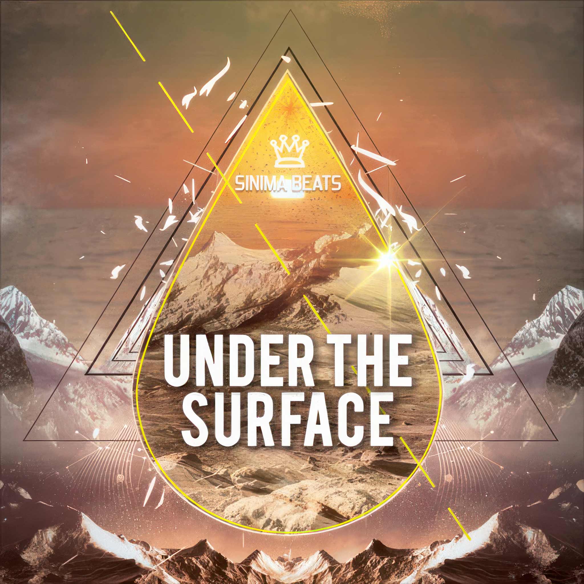 "Under the Surface" - Mountains in the Arctic with Triangles (Cover Art)