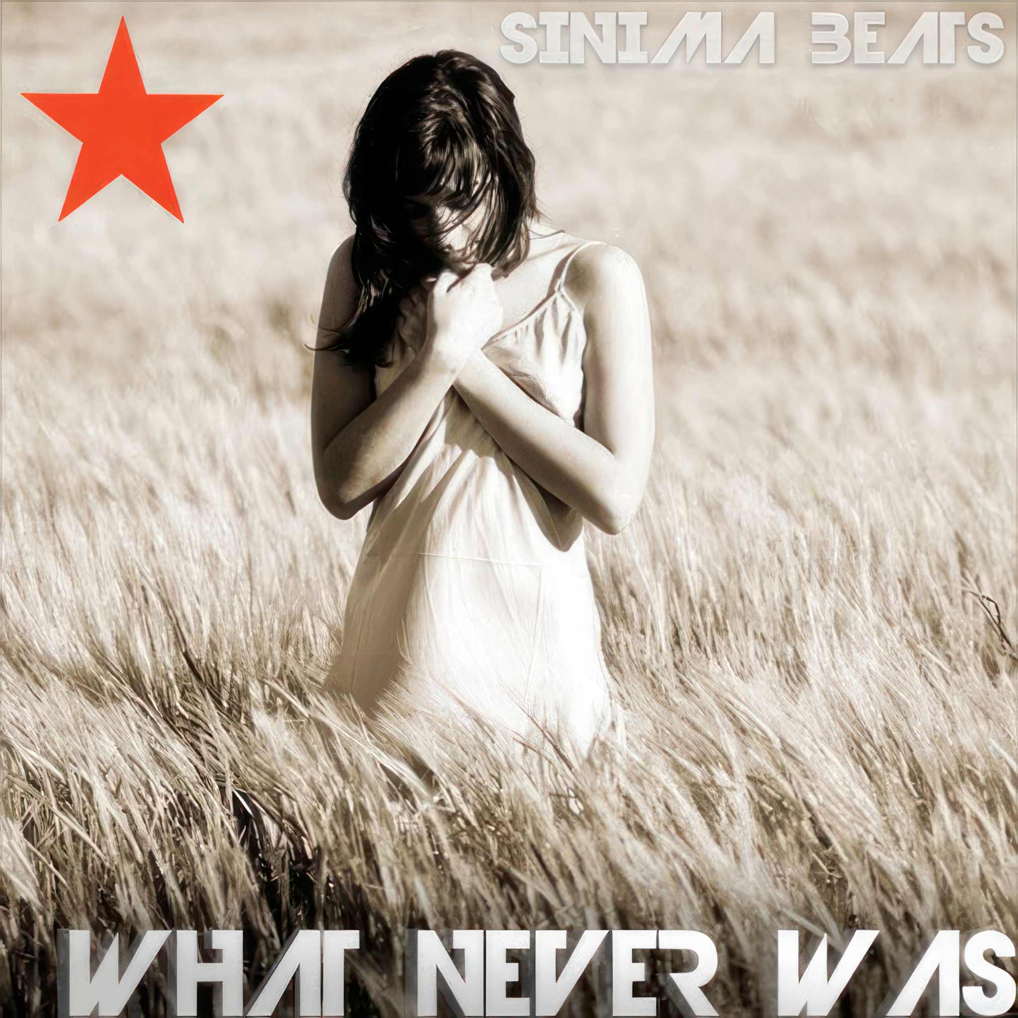 Woman Standing in Field of Wheat with a Red Star - What Never Was