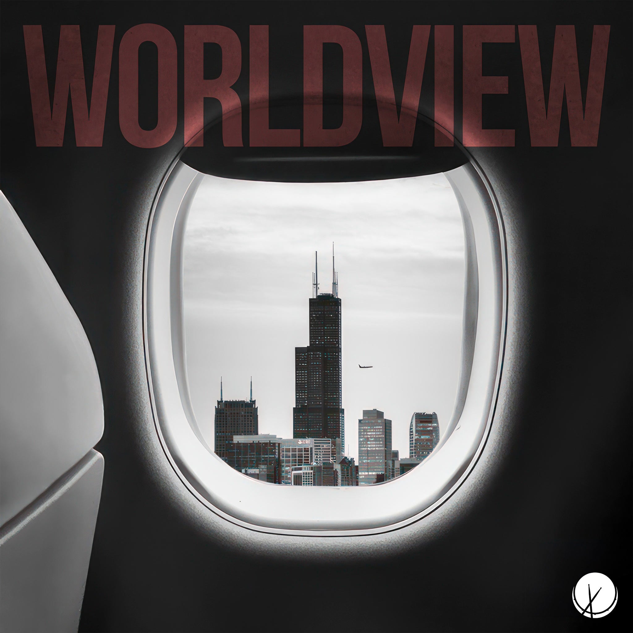 "Worldview" - View from Airplane Seat of a City